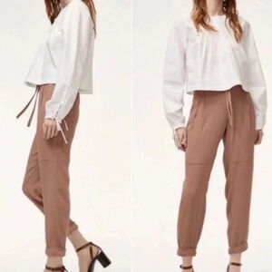 Aritzia Wilfred Marais trouser pant dusty rose pink XXS silk